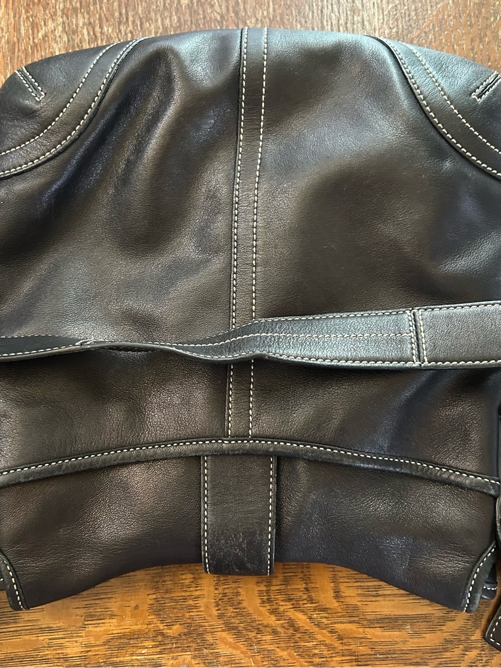 Coach #9480 Black Leather Shoulder Cross Body Bag, hang tag - Picture 10 of 12